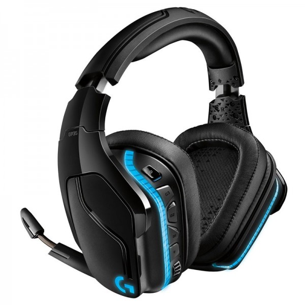 Logitech G935 Wireless 7.1 Surround Lightsync RGB Headset (Noir) Casques Logitech, Ultra Pc Gamer Maroc