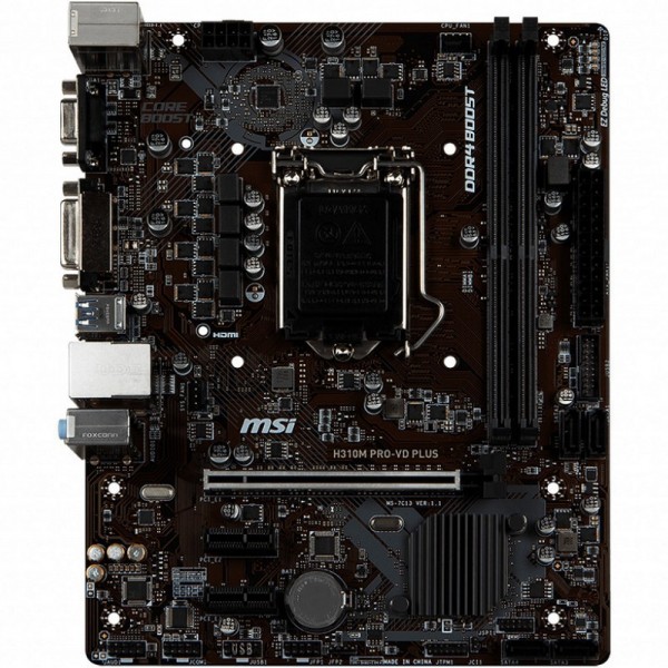 MSI H310M PRO-VD PLUS Composants MSI, Ultra Pc Gamer Maroc