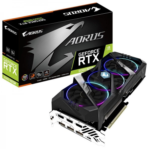 Gigabyte AORUS GeForce RTX 2060 SUPER 8GB GDDR6 Cartes graphiques Gigabyte, Ultra Pc Gamer Maroc