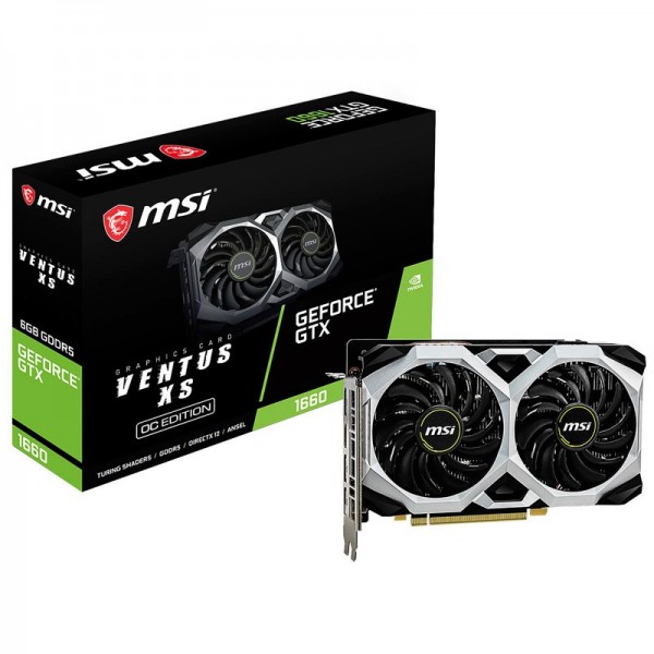 MSI GeForce GTX 1660 VENTUS XS OC 6GB GDDR5 Cartes graphiques MSI, Ultra Pc Gamer Maroc