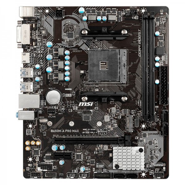 MSI B450M-A PRO MAX Cartes mères MSI, Ultra Pc Gamer Maroc