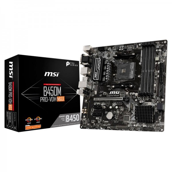 MSI B450M PRO-VDH MAX Cartes mères MSI, Ultra Pc Gamer Maroc