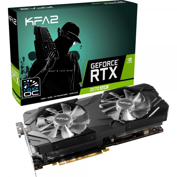 KFA2 GeForce RTX 2070 SUPER 1-Click OC 8GB GDDR6 Cartes graphiques KFA2, Ultra Pc Gamer Maroc