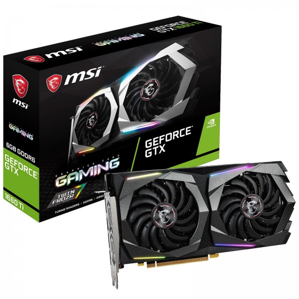 MSI GeForce GTX 1660 Ti GAMING 6GB GDDR6 Cartes graphiques MSI, Ultra Pc Gamer Maroc