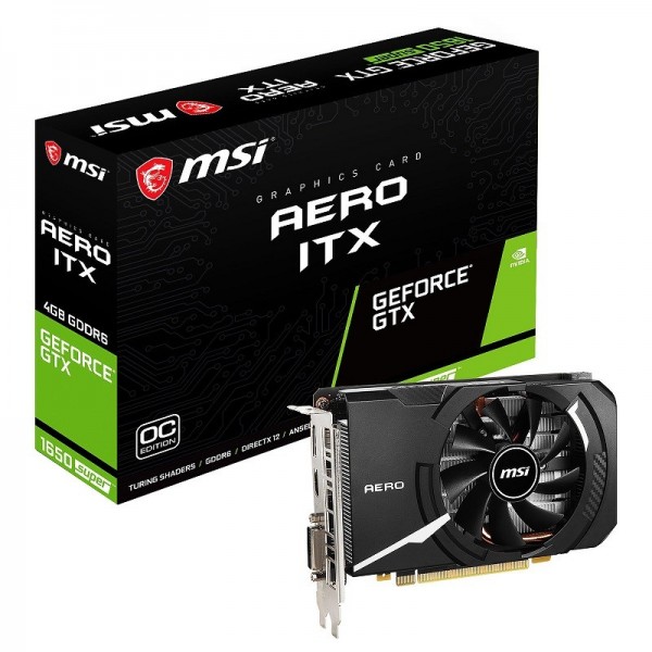 MSI GeForce GTX 1650 SUPER AERO ITX OC 4GB GDDR6 Cartes graphiques MSI, Ultra Pc Gamer Maroc