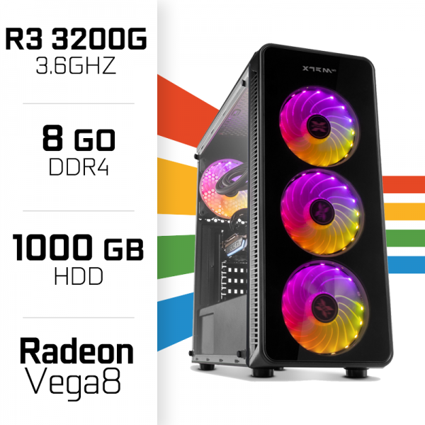 PC Gamer UltraPC STARTER I 3200G/1000GB/8GB/Radeon Vega8 PC Gamer Standard , Ultra Pc Gamer Maroc