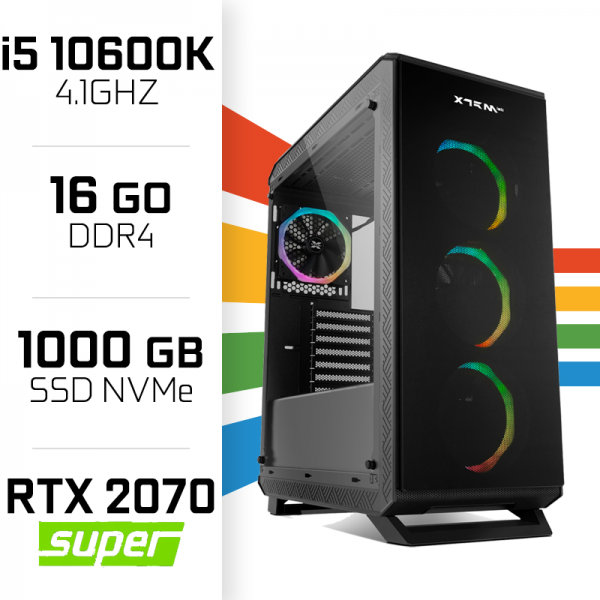 PC Gamer UltraPC i5 Overclock GEN10-IV 10600K/1TB SSD/16GB/RTX2070 SUPER PC Gamer Avancé UltraPC, Ultra Pc Gamer Maroc