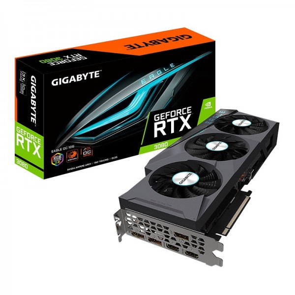 Gigabyte GeForce RTX 3080 EAGLE OC 10GB GDDR6X Cartes graphiques Gigabyte, Ultra Pc Gamer Maroc
