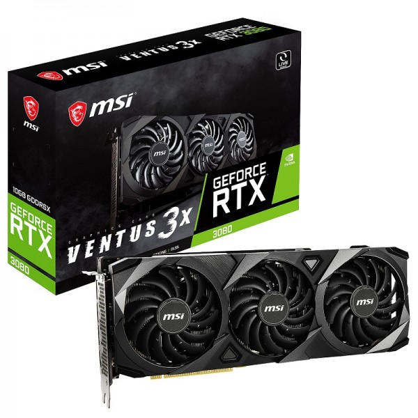 MSI GeForce RTX 3080 VENTUS 3X OC 10GB GDDR6X Cartes graphiques MSI, Ultra Pc Gamer Maroc