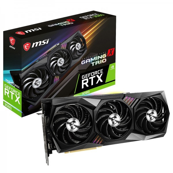 MSI GeForce RTX 3080 GAMING X TRIO 10GB GDDR6X Cartes graphiques MSI, Ultra Pc Gamer Maroc