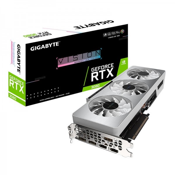 Gigabyte GeForce RTX 3080 VISION OC 10GB GDDR6X Cartes graphiques Gigabyte, Ultra Pc Gamer Maroc