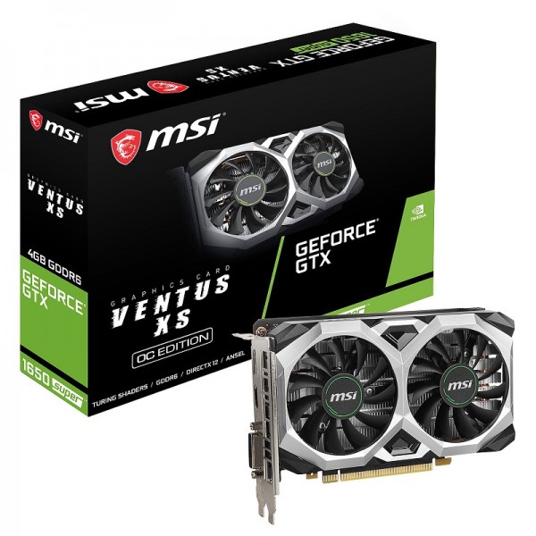 MSI GeForce GTX 1650 SUPER VENTUS XS OC 4GB GDDR6 Cartes graphiques MSI, Ultra Pc Gamer Maroc