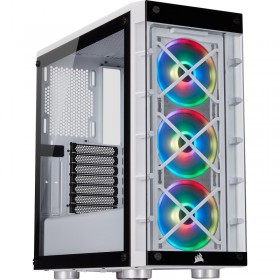 Corsair iCUE 465X RGB (Blanc) Boitiers PC Corsair, Ultra Pc Gamer Maroc