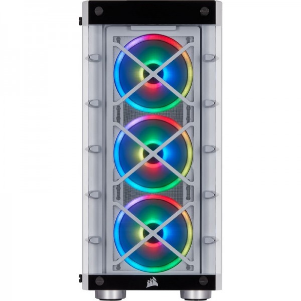 Corsair iCUE 465X RGB (Blanc) Boitiers PC Corsair, Ultra Pc Gamer Maroc
