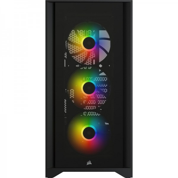 Corsair iCUE 4000X RGB Tempered Glass (Noir) Boitiers PC Corsair, Ultra Pc Gamer Maroc