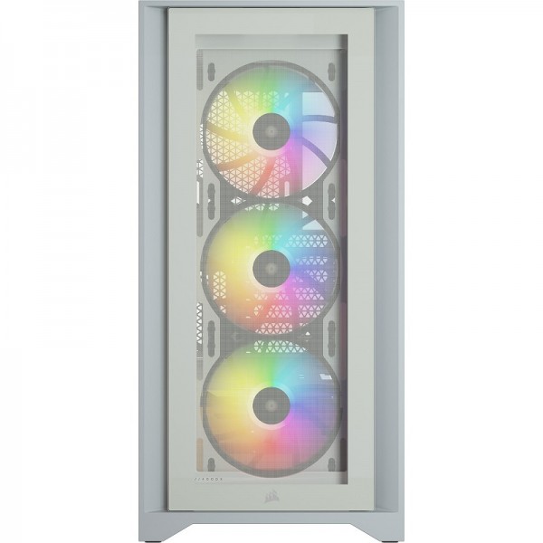 Corsair iCUE 4000X RGB Tempered Glass (Blanc) Boitiers PC Corsair, Ultra Pc Gamer Maroc