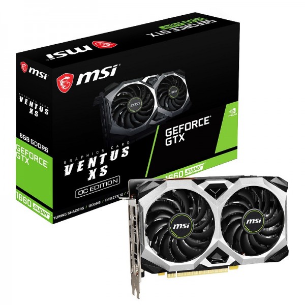 MSI GeForce GTX 1660 SUPER VENTUS XS OC 6GB GDDR6 Cartes graphiques MSI, Ultra Pc Gamer Maroc