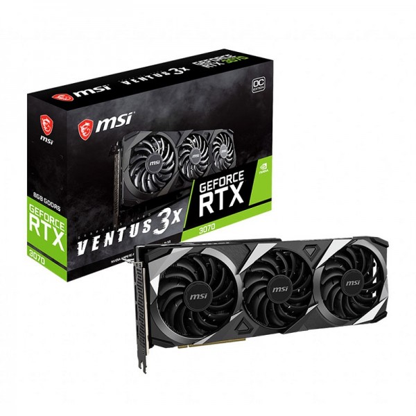 MSI GeForce RTX 3070 VENTUS 3X OC 8GB GDDR6 Cartes graphiques MSI, Ultra Pc Gamer Maroc