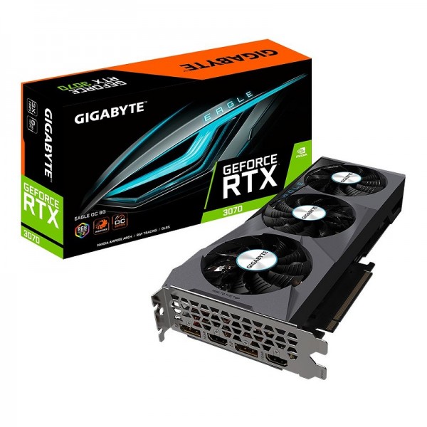 Gigabyte GeForce RTX 3070 EAGLE OC 8GB GDDR6 Cartes graphiques Gigabyte, Ultra Pc Gamer Maroc