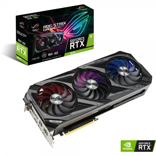 ASUS GeForce ROG STRIX RTX 3070 GAMING 8GB GDDR6 Cartes graphiques ASUS, Ultra Pc Gamer Maroc