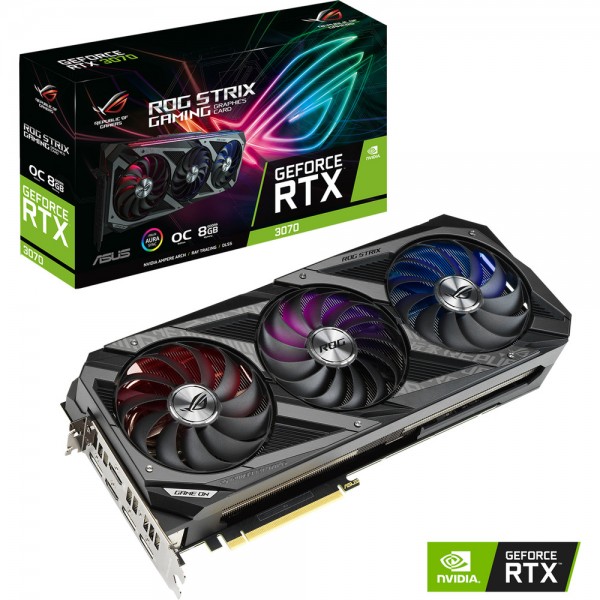 ASUS GeForce ROG STRIX RTX 3070 GAMING OC 8GB GDDR6 Cartes graphiques ASUS, Ultra Pc Gamer Maroc