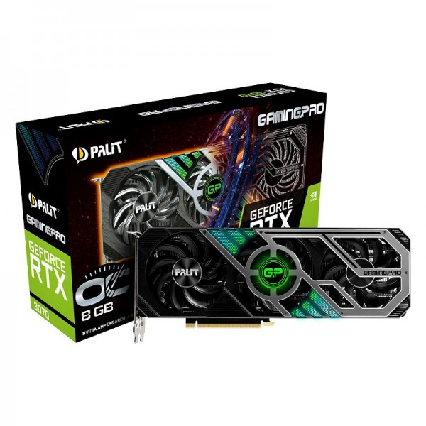 Palit GeForce RTX 3070 GamingPro OC 8GB GDDR6 (LHR) NVIDIA Palit, Ultra Pc Gamer Maroc