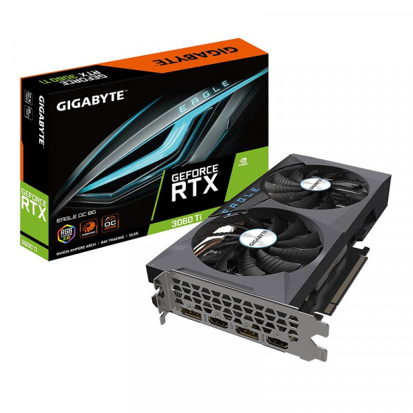 Gigabyte GeForce RTX 3060 Ti EAGLE 8GB GDDR6 Cartes graphiques Gigabyte, Ultra Pc Gamer Maroc