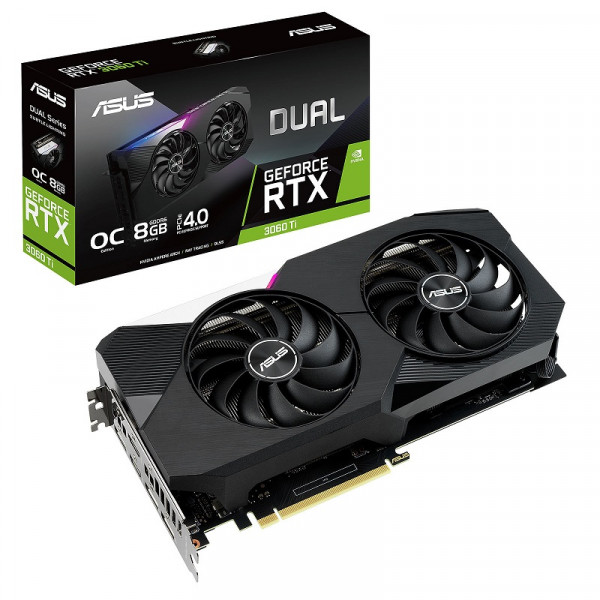 ASUS GeForce RTX Dual 3060 Ti OC 8GB GDDR6 Cartes graphiques ASUS, Ultra Pc Gamer Maroc
