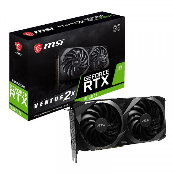 MSI RTX 3060 TI VENTUS 2X OCV1 LHR 8GB GDDR6 Cartes graphiques MSI, Ultra Pc Gamer Maroc