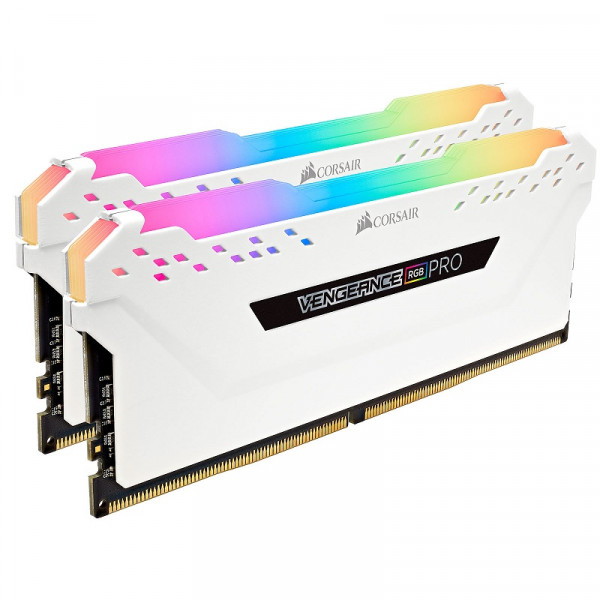 Corsair Vengeance RGB PRO Series Blanc 16Go (2x 8Go) DDR4 3000MHz CL15 Mémoire vive PC Corsair, Ultra Pc Gamer Maroc