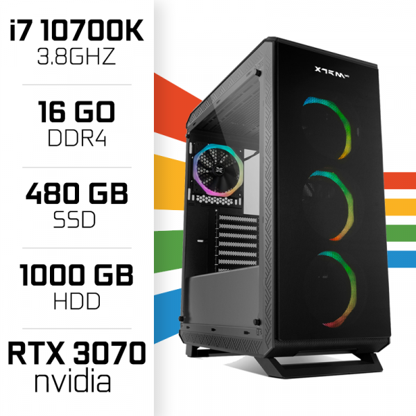 PC Gamer UltraPC i7 Overclock GEN10-V 10700K/1TB+480GB SSD/16GB/RTX3070 PC Gamer Avancé UltraPC, Ultra Pc Gamer Maroc