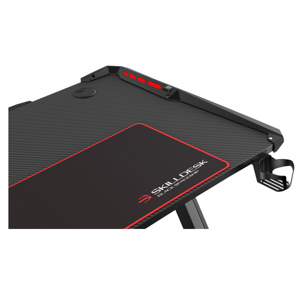 SKILLDESK BLACK SPACESHIP RGB Bureau gamer SKILLCHAIRS, Ultra Pc Gamer Maroc