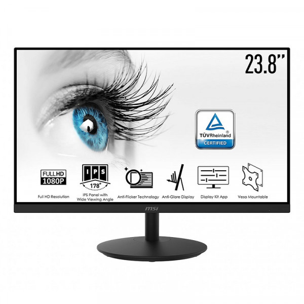 MSI PRO MP242 23.8" IPS Moniteurs MSI, Ultra Pc Gamer Maroc