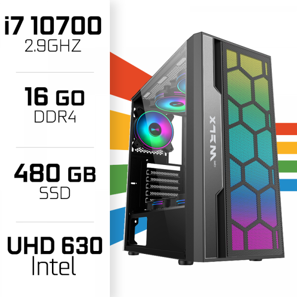 PC Gamer UltraPC i7 GEN10 10700/480GB SSD/16GB/Intel UHD Graphics 630 PC Gamer Avancé UltraPC, Ultra Pc Gamer Maroc