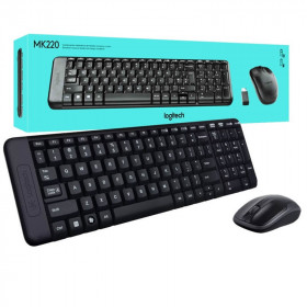 Logitech Desktop MK220 Sans-fil (AZERTY) Kits claviers/souris Logitech, Ultra Pc Gamer Maroc