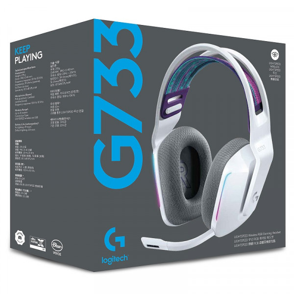 Logitech G733 Lightspeed (Blanc) Casques Logitech, Ultra Pc Gamer Maroc