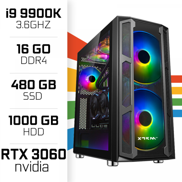 PC Gamer UltraPC i9 Overclock GEN9-I 9900K/1TB+480SSD/16GB/RTX3060 PC Gamer Avancé UltraPC, Ultra Pc Gamer Maroc
