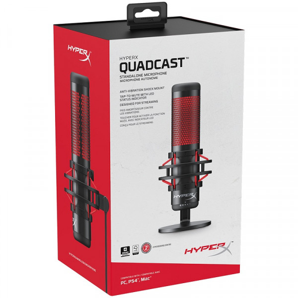 HyperX Quadcast Microphones HyperX, Ultra Pc Gamer Maroc