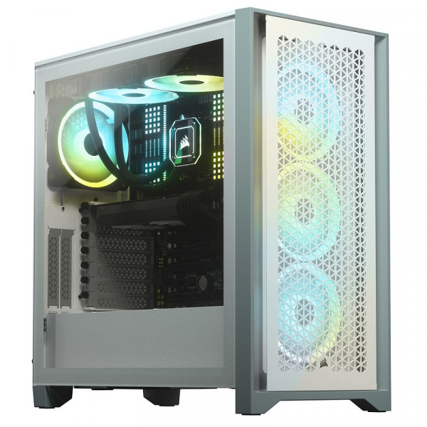 Corsair 4000D AIRFLOW Tempered Glass (Blanc) Boitiers PC Corsair, Ultra Pc Gamer Maroc