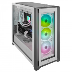 Corsair iCUE 5000X RGB Tempered Glass (Blanc) Boitiers PC Corsair, Ultra Pc Gamer Maroc