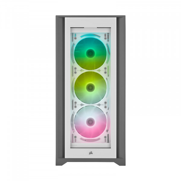 Corsair iCUE 5000X RGB Tempered Glass (Blanc) Boitiers PC Corsair, Ultra Pc Gamer Maroc
