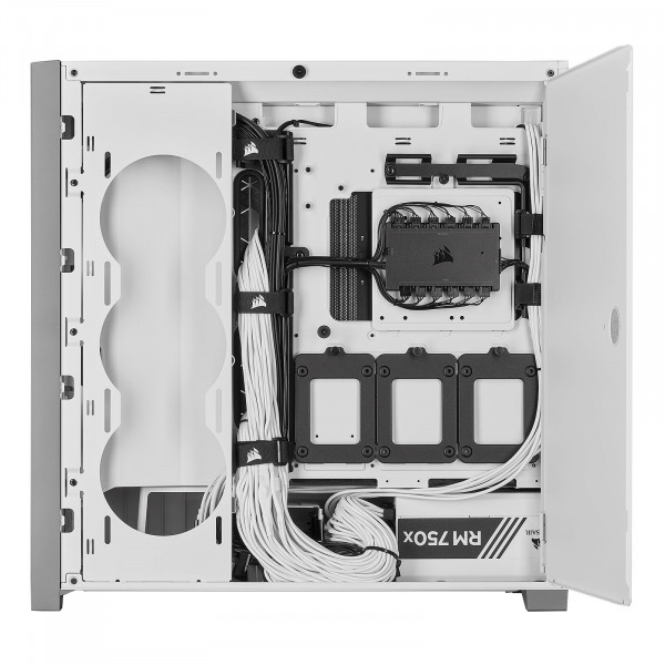 Corsair iCUE 5000X RGB Tempered Glass (Blanc) Boitiers PC Corsair, Ultra Pc Gamer Maroc