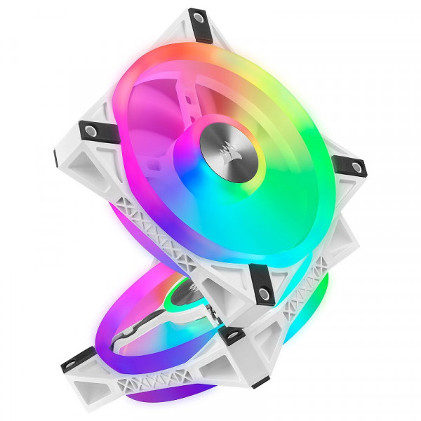 Corsair QL Series QL120 RGB (Par 3) Blanc Refroidissement Corsair, Ultra Pc Gamer Maroc
