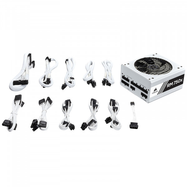 Corsair RM750x White 80PLUS Gold 750w Alimentations PC Corsair, Ultra Pc Gamer Maroc
