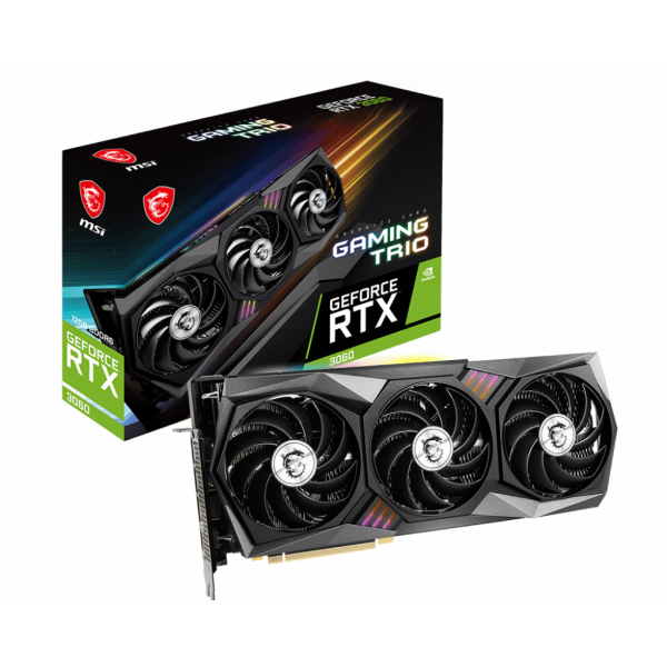 MSI GeForce RTX 3060 Gaming Trio 12GB GDDR6 Cartes graphiques MSI, Ultra Pc Gamer Maroc