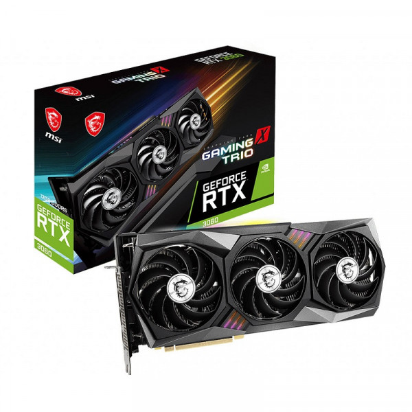 MSI GeForce RTX 3060 Gaming X Trio 12GB GDDR6 Cartes graphiques MSI, Ultra Pc Gamer Maroc