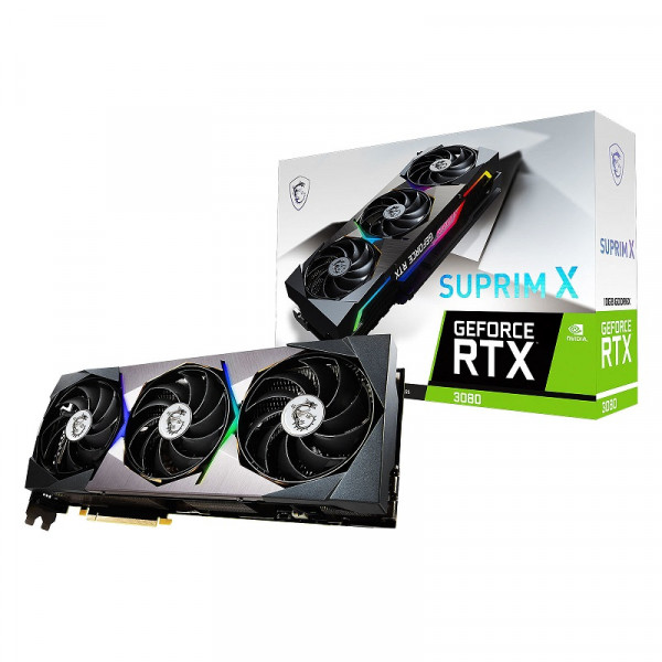 MSI GeForce RTX 3080 SUPRIM X 10GB GDDR6X Cartes graphiques MSI, Ultra Pc Gamer Maroc