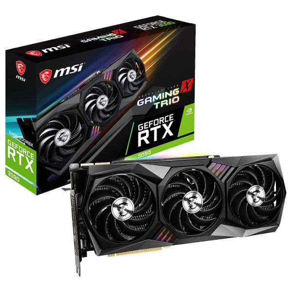 MSI GeForce RTX 3090 GAMING X TRIO 24GB GDDR6X Cartes graphiques MSI, Ultra Pc Gamer Maroc