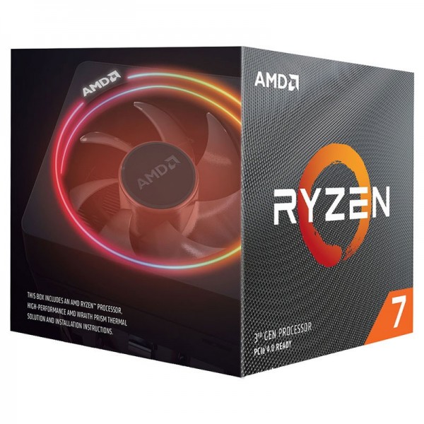 AMD Ryzen 7 3700X Wraith Prism LED RGB (3.6 GHz / 4.4 GHz) BOX Processeurs AMD, Ultra Pc Gamer Maroc