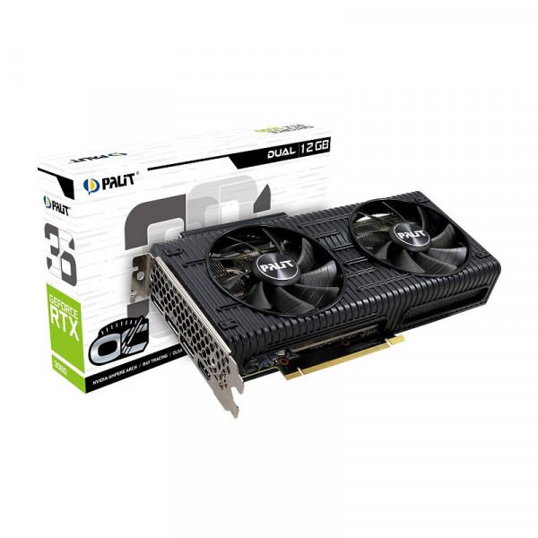 Palit GeForce RTX 3060 Dual 12GB GDDR6 NVIDIA Palit, Ultra Pc Gamer Maroc